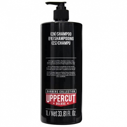 Szampon Uppercut Deluxe Shampoo do pielęgnacji męskich włosów 1000ml Szampony do włosów Uppercut 817891022253