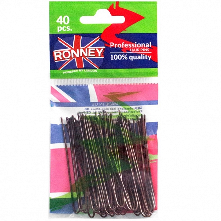 Kokówki RONNEY BROWN (A365/40) fryzjerskie brązowe długie 40szt  wsuwki i kokówki Ronney 5905094608482