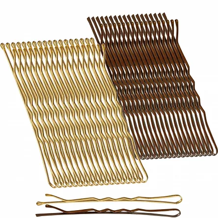 Wsuwki fryzjerskie Activ E-64 złote mix, 6cm 36szt. Activ 5906717442285