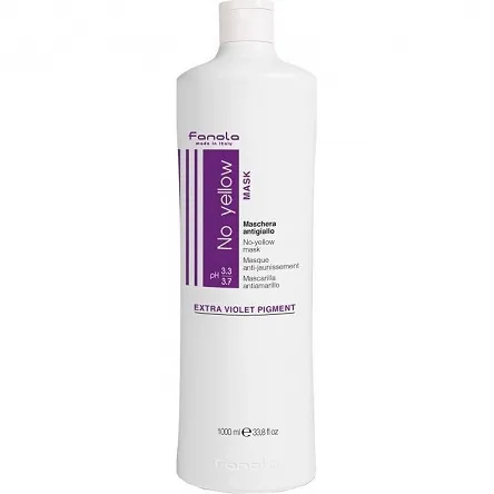 Maska Fanola No Yellow neutralizująca żółte i złote refleksy 1000ml Maski do włosów Fanola 8032947863853
