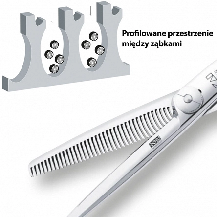 Degażówki Kasho Green, fryzjerskie proste 30 zębów, typ B, rozmiar 5.5'' Degażówki fryzjerskie Kasho 4901601595802