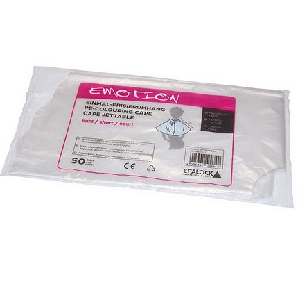 Peleryna jednorazowa Efalock 50szt Pelerynki jednorazowe Efalock 4025341500749