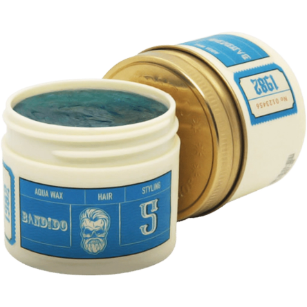 Wosk Bandido Hair Aqua Wax 5 Medium do stylizowania włosów o średnim chwycie dla mężczyzn 125ml Wosk do włosów dla mężczyzn Bandido 8681863082345