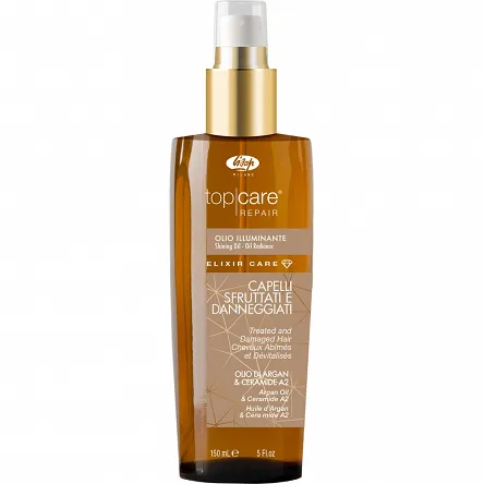 Olejek Lisap Top Care Elixir rozświetlający do włosów zniszczonych i suchych 150ml Olejki do włosów Lisap 1600020000012