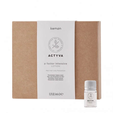 Lotion Kemon Actyva P Vactor Intensive przeciw wypadaniu włosów dla mężczyzn 12x6ml Odżywki do włosów Kemon 8020936059349
