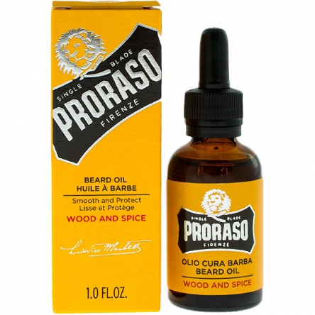 Olejek Proraso Wood & Spice do pielęgnacji brody 30ml Pielęgnacja Proraso 8004395001668