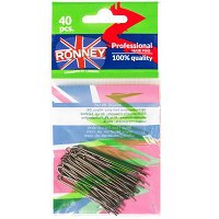 Kokówki RONNEY BROWN (A345/40) fryzjerskie brązowe 40szt  wsuwki i kokówki Ronney 5905094608451