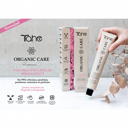 Farba Tahe ORGANIC CARE organiczna bez amoniaku do włosów 100ml Farby do włosów Tahe 8426827530056
