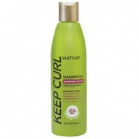 Szampon nabłyszczający Kativa KEEP CURL definiujący loki do włosów kręconych 250ml Szampony do włosów kręconych Kativa 7750075036178