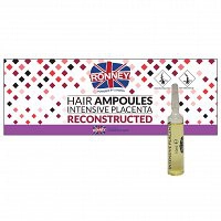 Ampułki do włosów Ronney Hair Ampoules Placenta Reconstructed 12x10ml Ampułki do włosów Ronney 5060456779238