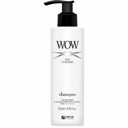 Szampon CeCe WOW Hair Extensions do włosów przedłużanych,wygładzający 250ml Szampony wygładzające CeCe 5907506510307