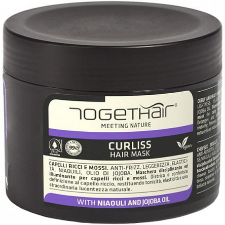 Naturalna maska Togethair Curliss do włosów kręconych i falowanych 500ml Togethair