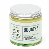 Świeca sojowa 4 Szpaki Bogatka Naturalna o pobudzającym zmysły aromacie kwiatowym 100g Kosmetyki do ciała 4 Szpaki 5906660352495
