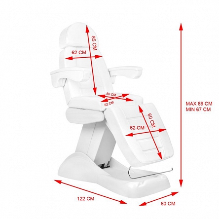 Fotel kosmetyczny Activ LUX 4M elektryczny Fotele kosmetyczne Activ 5906717407178