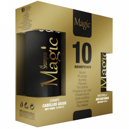 Zestaw Tahe MAGIC PACK regenerujący do włosów Magic Bx Gold - Seria kosmetyków do zabiegów regenerujących zapewiajacych połysk, pogrubienie i miękkość Tahe 8426827723342