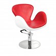 Fotel fryzjerski Gabbiano AMSTERDAM 1339 czerwono-biały dostępny w 48H Fotele fryzjerskie Gabbiano 9684