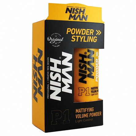 Puder Nishman Powder Styling P1, do stylizacji włosów 20g Puder do włosów męski NishMan 8681665066932