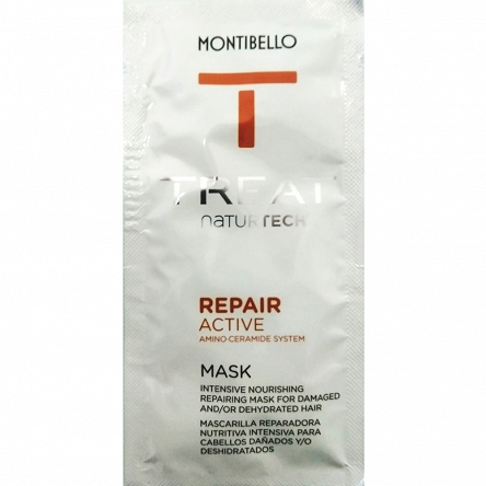 Maska Montibello Treat NatureTech Repair Active regenerująca do włosów zniszczonych, saszetka 10ml Maski do włosów Montibello 8429525410118
