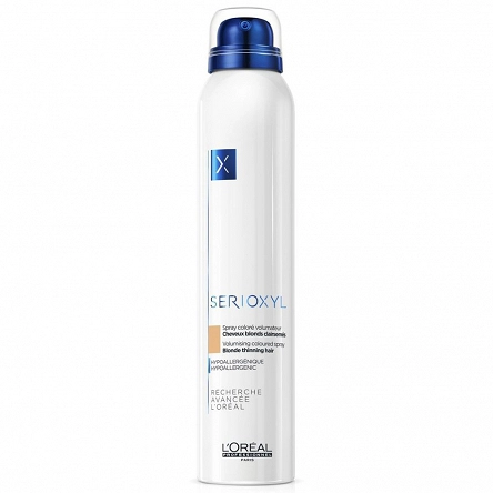 Spray Loreal Serioxyl Volumizing Coloured Blond, koloryzujący do włosów przerzedzonych i cienkich 200ml spray koloryzujący do włosów | spray do włosów koloryzujący L'Oreal Professionnel 3474636645633