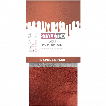 Folia do farbowania Styletek Pop-up Foil Red, kolor czerwony 30szt. Styletek 10187251