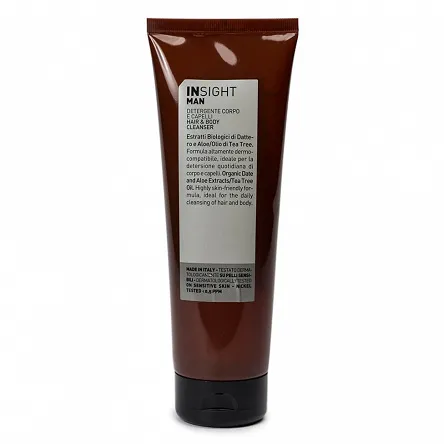 Płyn Insight Man do mycia włosów i ciała 250ml Kosmetyki dla mężczyzn Insight  8029352354175