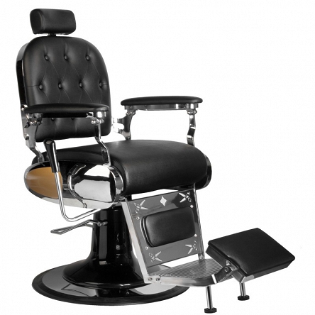 Fotel Gabbiano Luca barberski czarny dostępny w 48h  Fotele barberskie Gabbiano 5906717416996