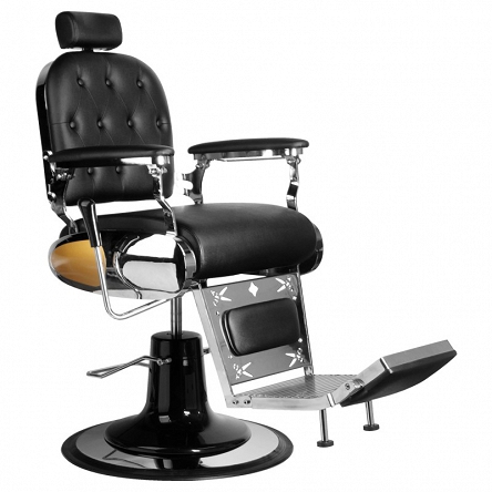 Fotel Gabbiano Luca barberski czarny dostępny w 48h  Fotele barberskie Gabbiano 5906717416996