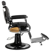 Fotel Gabbiano Luca barberski czarny dostępny w 48h  Fotele barberskie Gabbiano 5906717416996