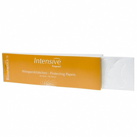 Płątki pod oczy Biocosmetics Intensive Eyepearl do zabiegu farbowania, niewoskowane, 96 sztuk Henna do brwi Intensive 4260272970340