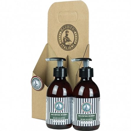 Zestaw Barbieri Italiani BOX Shampoo Barba Szampon do brody 2 x 250ml Pielęgnacja Barbieri
