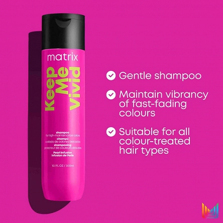 Szampon Matrix KEEP IT VIVID do ciężkich w utrzymaniu koloryzacji 300ml Szampony do włosów Matrix 3474636679782
