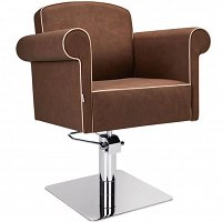 Fotel fryzjerski Ayala Art Deco na pompie hydraulicznej z możliwością wyboru podstawy Fotele fryzjerskie Ayala