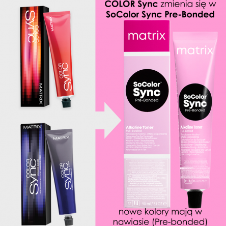 Farba Matrix SoColor Sync, toner do koloryzacji ton w ton bez amoniaku 90ml Matrix Matrix 3474636985845