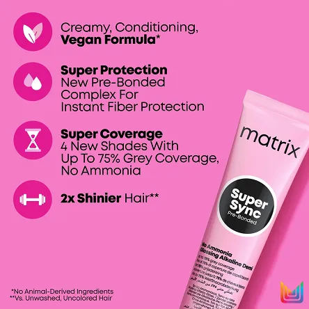 Toner Matrix Color Sync → Super Sync koloryzacja ton w ton bez amoniaku 90ml Matrix Matrix 3474637238193