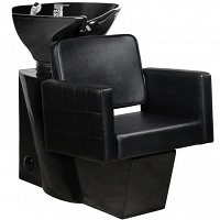 Myjnia fryzjerska Gabbiano Ankara czarna z czarną misą, dostępna w 48H Gabbiano 5906717425981