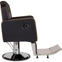 Fotel barberski Ayala Holland na pompie hydraulicznej, skaj gładki Fotele barberskie Ayala