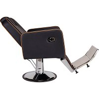 Fotel barberski Ayala Holland na pompie hydraulicznej, skaj gładki Fotele barberskie Ayala