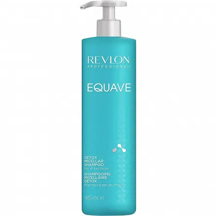 Szampon micelarny Revlon Equave Detox Micellar 485ml Szampony nawilżające Revlon Professional 8432225137063