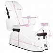 Fotel kosmetyczny Activ AS-122 Pedicure SPA biały z funkcją masażu Fotele kosmetyczne elektryczne Activ 5906717419935