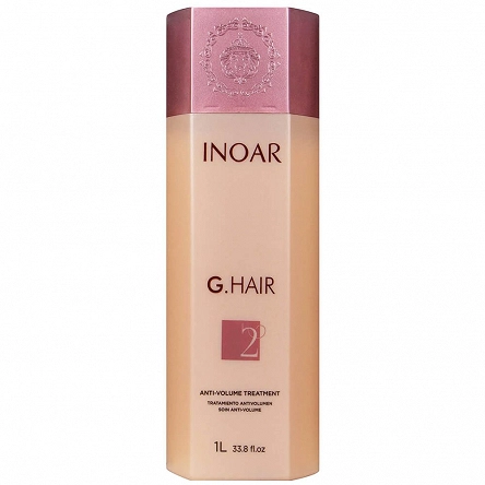 Keratyna Inoar G.Hair do kuracji keratynowej dla włosów niesfornych i trudnych 1000ml Keratynowe prostowanie włosów Inoar 7896468370068