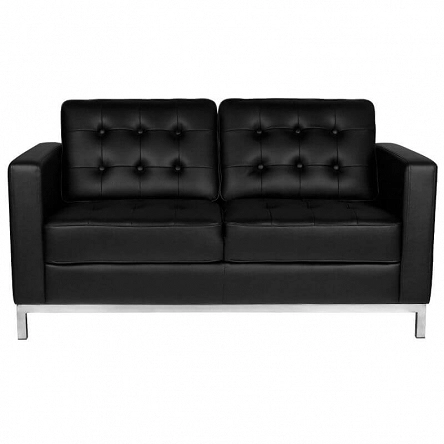 Sofa Gabbiano BM18019 do poczekalni fryzjerskiej, czarna Gabbiano 5906717421006
