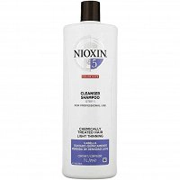 Szampon Nioxin System 5 oczyszczający przeznaczony do włosów po zabiegach chemicznych 1000ml Szampony do włosów przetłuszczających się Nioxin 4064666044439