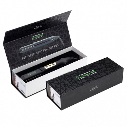Prostownica do włosów Gamma Piu Extra PRO LCD z powłoką tytanową, różowe złoto Prostownice do włosów Gamma Piu 8021660009778