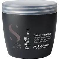 Maska Alfaparf Semi di Lino Sublime Detioxing błotna, oczyszczająca i rozświetlająca włosy 500ml Maski do włosów Alfaparf 8022297018225