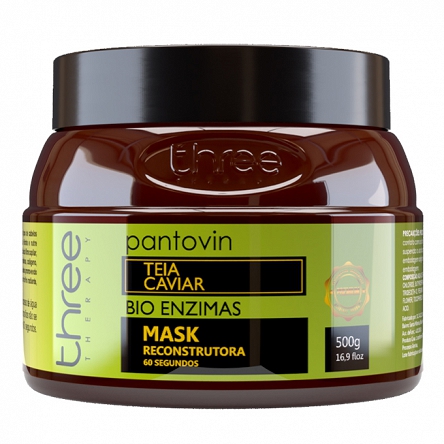 Maska Three Therapy Pantovin Teia Caviar Evolution odbudowująca włosy 500ml Maski do włosów Three Therapy 7898597930830