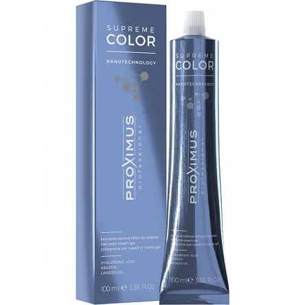 Farba do włosów Proximus Supreme Color Nanotechnology z kwasem hialuronowym 100ml Farby do włosów Proximus Cosmetics 5903282116177
