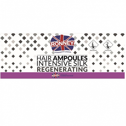 Ampułki do włosów Ronney Hair Ampoules Intensive Silk Regenerating 12x10ml Ampułki do włosów Ronney 5060589153578