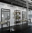 Recepcja Panda Crudo do salonu fryzjerskiego w stylu loftowym Recepcje barberskie Panda  