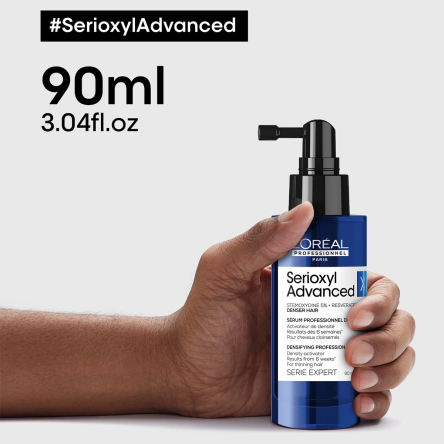 Serum Loreal Serioxyl Stemoxydine 5% pogrubiające do włosów przerzedzonych i cienkich 90ml Serum do włosów L'Oreal Professionnel 3474637106348