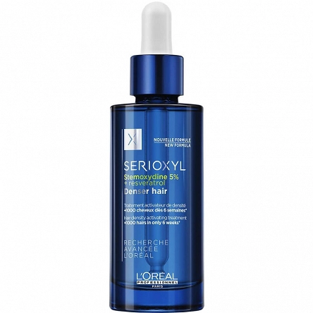 Serum Loreal Serioxyl Stemoxydine 5% pogrubiające do włosów przerzedzonych i cienkich 90ml Serum do włosów L'Oreal Professionnel 3474637106348